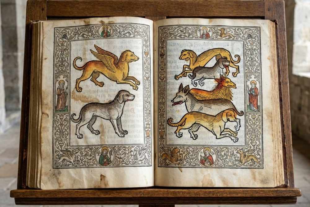 manuscrito-medieval-perro